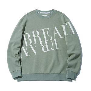 [인터크루]남성 빅레터맨투맨 ITW1TM02GKH (카키)