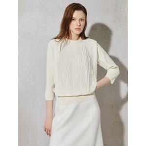 [아이잗컬렉션(피)]노블 플리츠 니트 풀오버 CS4A1PO331