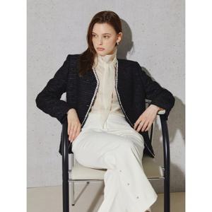 [아이잗컬렉션(피)]프렌치 트리밍 트위드 재킷 CS3A0JK271