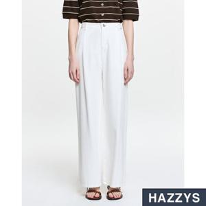 헤지스여성 HSPA6B351 썸머 와이드 원턱 밴딩 데님 팬츠