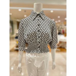 [르니앤맥코이]밑단프릴 카라넥 블라우스 MN07BL670HJY