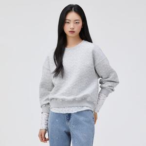 [써스데이아일랜드]올오버 자수 패턴 스웨트셔츠 T262MST136W