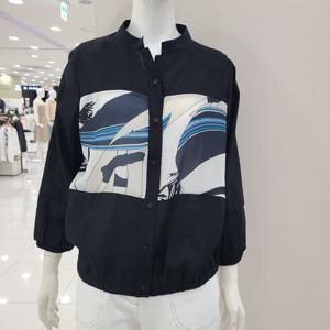 [크레송]프린트칠부소매 블라우스  ODCGBG58A_US