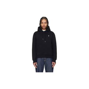 26 SS 아미 파리스 남성 블랙 코튼 콘트라스트 아미 드 꾀흐 후드티 261482M202019