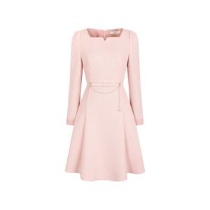 [제이제이 지고트]스퀘어넥 벨티드 플레어 원피스 GP2A0OP261