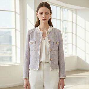 [리블리크]피아벨 배색 라운드 트위드_RF1JK020