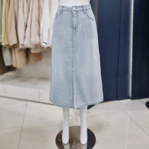 [나이스클랍]뒷밴딩 데님 스커트 A262PWN311_DG_DG