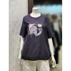 [벨라디터치]MARIOV3G2TS28 레터링 프린트 블라으스티