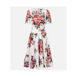 돌체앤가바나 플로럴 코튼 미디 드레스 P01122991