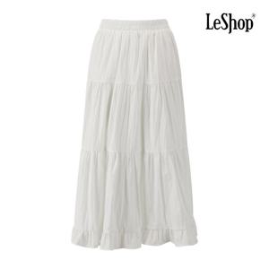 [르샵]러플 주름 롱 스커트 BQ3SK006A