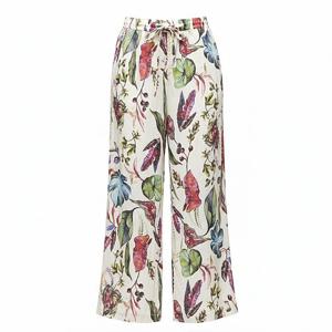 [비꼴리끄(여성)]린넨 프린트 슬릿 팬츠 B242WS2130