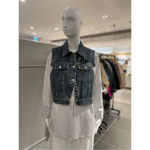 르니앤맥코이 스트라이프 카라 블라우스 (MN04BL009HJY)