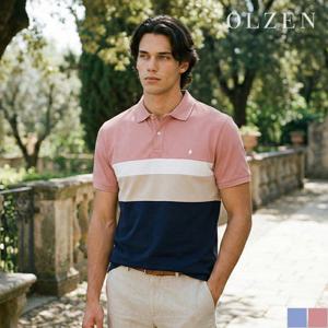 [올젠] 컬러 그라데이션 카라 티셔츠 (ZPE2TT1803)