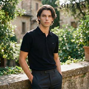 [올젠] 시크 블랙 카라 니트 (ZPE2ET1803)