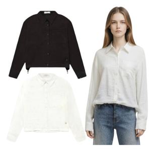 [행텐][모다부평]여성 크링클 롱솔리브 셔츠10520-120-409-09_BP