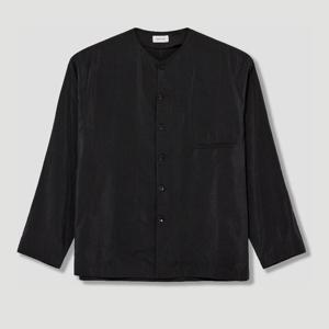 르메르 브이넥 슬라이트 크링클 셔츠 SH1235 LF1308 BK999