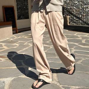 [다잇템]남성 정장바지 넓은 핀턱 냉감 여름용 (38164620A)