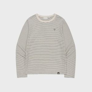 와키윌리긴팔티 KQJ WA2601LT61DN 우먼스 스트라이프 롱슬리브 네이비