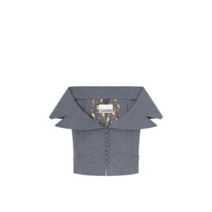 가니 오프숄더 버튼 탑 A1020081