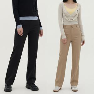 비욘드라이프 투버튼 하이웨스트 슬랙스 팬츠 1006824