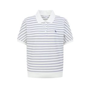 헤지스 여성 26SS ONLINE EXCLUSIVE아이코닉 루즈핏 돌먼 반팔 피케 티셔츠 블루 스트라이프  HSTS6BC34B2