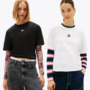 [공식][타미진스] 박시 핏 배지 티셔츠 2종 택1 (T32G1TTO26TWT1)