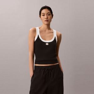 [캘빈클라인 진](47G307G)여성 우븐라벨 탱크