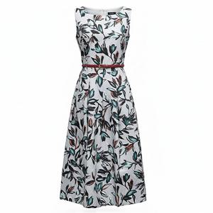 [비꼴리끄(여성)]코튼 프린트 나시 원피스 B252WO2100