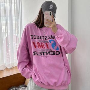 [강물처럼]아이우먼 나인스트릿박시맨투맨 GBX361M603 빅사이즈