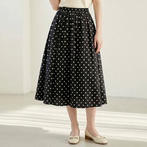[포커스]도트 나염 밴딩 롱 스커트 PBINF6M1SK8281