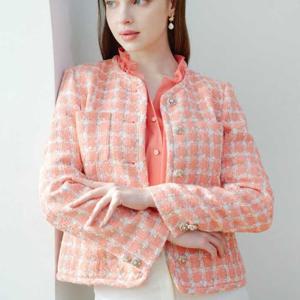 [미니멈]MZBAWJ3170OR 트위드 세미크롭 자켓_JK