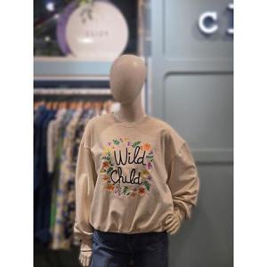 클리지 세이브존03 와이드 자수 맨투맨 티셔츠 AQCQ2WTS09A