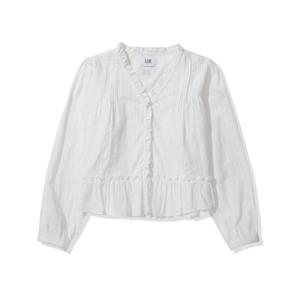 [코드그라피]코드그라피 프릴 블라우스 화이트 CBFSWSB100WH