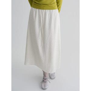 (356327WM01) [에잇세컨즈] 패턴 롱스커트  화이트