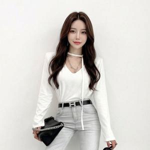 [금찌]금찌 브릿지 쵸커 D링 티 ST8114T