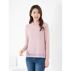 [모슬린]엄마옷 티셔츠 망 반폴라 긴팔 603FGH122 마담/중년여성