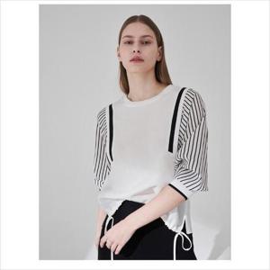 올리비아로렌 HC04 스트라이프 볼륨 블라우스 VOCNL5M3221