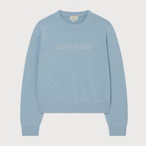 [커버낫]커버낫 우먼 쿠퍼로고 니트 스카이블루 CO2601KT70SB