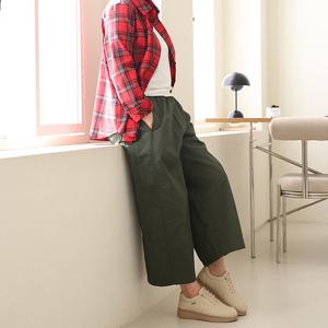 [쉬즈마담]P92045 바스락 사각와펜 이중면 통바지 50대 엄마옷