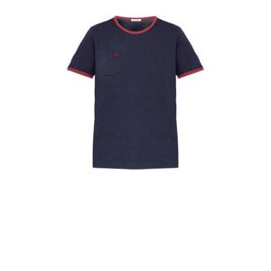 26SS Moncler 미드나이트 블루 코튼 t 셔츠 8C0001989AUOF74 TP573867094