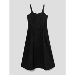 (356371WM15) [에잇세컨즈] 레이어드 롱원피스  블랙