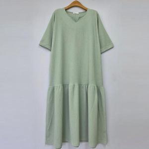 [강물처럼]아이우먼 안드로셔링V반팔원피스 OLU182M603 빅사이즈