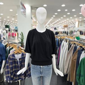 [벨라디터치]여름 밑단 시보리 티셔츠 V1F2TS21