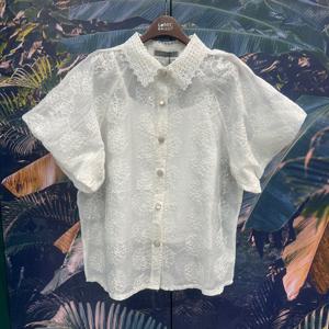 [르니앤맥코이]레이스카라소매볼륨시스루블라우스MN06BL071_IC