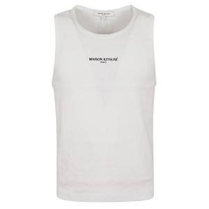 메종키츠네 민소매 티셔츠 QM00600KA0033 P100 WHITE