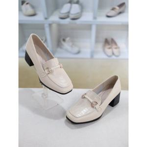 [코디엘루]모던 캐주얼 미들힐 여성 로퍼 5cm CDMD501278-1_GN