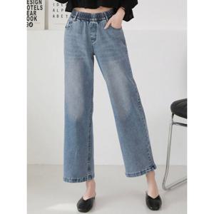 [올리비에스클로젯]밴딩 일자핏 데님 팬츠_O2603DP023A