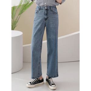 [올리비에스클로젯]허리 밴딩 일자핏 데님 팬츠_O2603DP017A