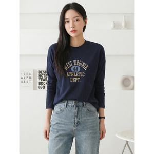 [올리비에스클로젯]웨스트버지니아 레터링 티셔츠_O2603TS063A