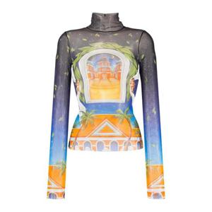 카사블랑카 아베니다 시스루 긴소매 티셔츠 WS23TS0050